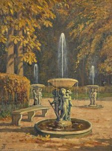 A Garden with Three Fountains