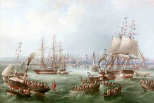 Opening of the South Outlet, Sunderland Docks