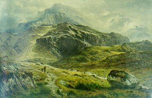 Glyder Fawr, Snowdon Range — R.a Benjamin Williams Leader, Pre-raphaelites