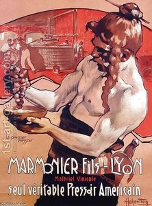 The Image Describe A Poster Drawn By Adolf Hohenstein