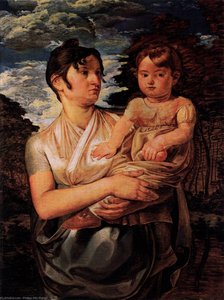 The Artist's Wife And Son — Philipp Otto Runge, German Romanticism