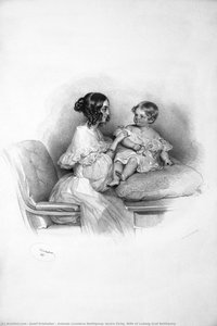 Antonie Countess Batthyany, Bourn Zichy. Wife Of Ludwig Graf Batthyany — Josef Kriehuber