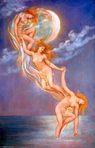 Moonbeams — Evelyn De Morgan Née Pickering