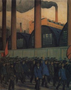 Manifestation — Boris Mikhailovich Kustodiev