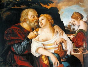 Lot And His Daughters. — Georg Pencz
