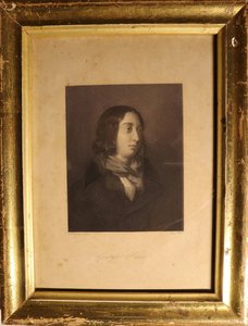 Lithograph Of George Sand — Luigi Calamatta, Realism