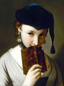 Girl With A Book — Pjetro Antonio Rotari