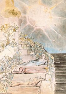 Dante Y Estacio Duermen Mientras Virgilio Vela — William Blake