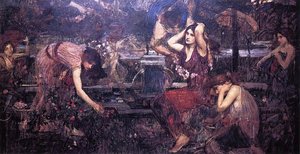 Sketch For Flora And The Zephyrs — John William Waterhouse