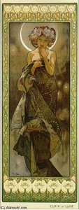 Moon — Alphonse Mucha