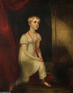 Horatia Nelson Kneeling Before Her Father's Tomb — William Owen