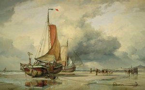 Dutch Pincks At Scheveningen, Holland — Edward William Cooke