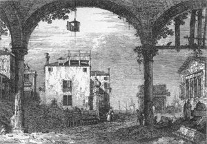 Capriccio With A Portico — Canaletto
