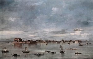 San Cristoforo, San Michele And Murano, Seen From The Fondamenta Nuove — Francesco Lazzaro Guardi