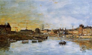 Trouville, The Port — Eugène Louis Boudin