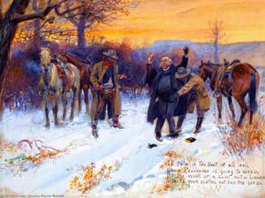 Fleecing The Priest — Charles Marion Russell