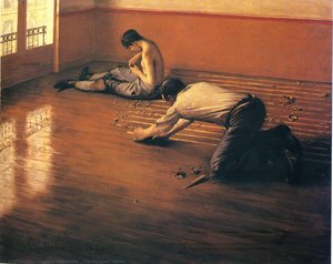 The Parquet Planers — Gustave Caillebotte, Impressionist Movement