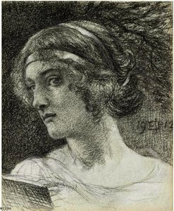 Study Of A Woman's Head — Sir Edward John Poynter
