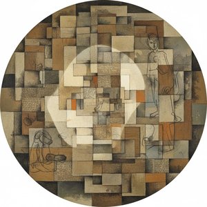 Fragments Of An Ethereal Memory: The Tondo Monologue — Marc Duvallier, Cubist Collage
