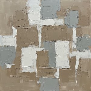 Monolithic Echoes In Earth And Stone: A Singular Study Of Textured Silence — David Moreau, Abstract Expressionism