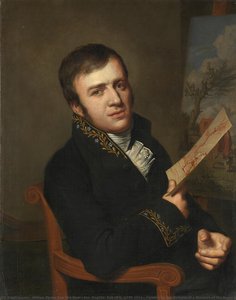Jan (baptist) Kobell Ii (1778-1814), Painter, In The Uniform Of A Member Of The Royal Institute Of Science, Literature And The Fine Arts, Willem Bartel Van Der Kooi, 1811 — Willem Bartel Van Der Kooij
