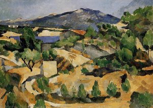 Mountains In Provence (near L'estaque) — Paul Cézanne, Post-impressionism