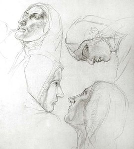 Study For The Wise And Foolish Virgins — Charles Haslewood Shannon