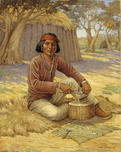 Navajo Silversmith — Carl Moon
