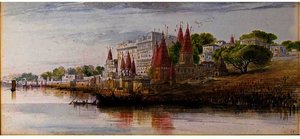 Benares On The Ganges — Edward Lear