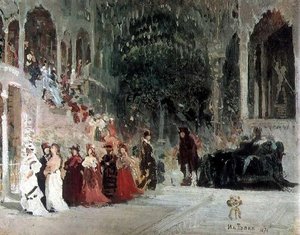 Scene From Balet (study) — Ilya Yefimovich Repin