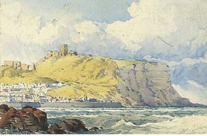 Castle Ruins Above A River — John Callow