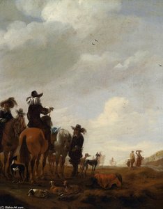 Resting Hunting Party — Jan Jacobsz Van Der Stoffe