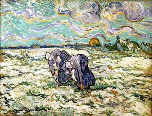 Deux Paysannes Binant — Vincent Willem Van Gogh