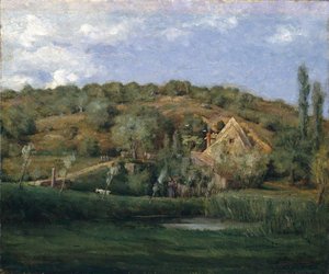 A French Homestead — Julian Alden Weir