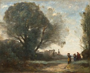 Souvenir Of Terracina — Jean-baptiste-camille Corot, Impressionism
