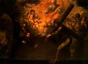 La Aparición De Cristo A San Ignacio Camino De Roma — Juan De Valdés Leal, Baroque