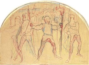 A Study For The Retreat From Marignano — Ferdinand Hodler