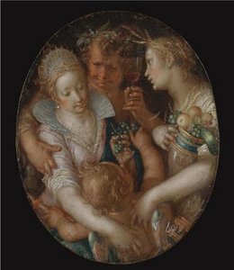 Bacchus Between Ceres And Venus — Joachim Anthonisz Wtewael