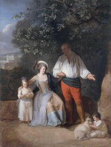 Portrait De Famille En Plein Air — Henri Pierre Danloux