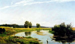 Landscape With A Lake — Ivan Ivanovich Shishkin