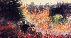 Woods At Prout's Neck — Winslow Homer, American Landscape Painting
