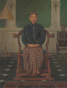Portret van Pangeran Ario Soejono, minister zonder portefeuille in oorlogskabinet te Londen, Anton Abraham van Anrooy, 1880 - 1949