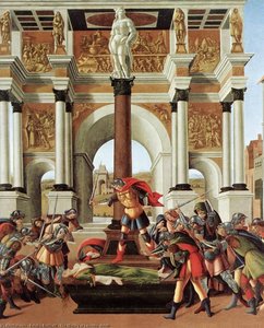 The History Of Lucretia (detail) — Sandro Botticelli, Early Renaissance