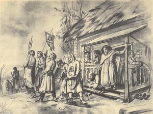 Procession On Easter. Sketch For The Painting — Vasily Grigoryevich Perov