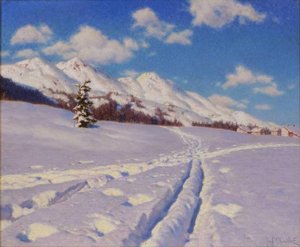 Traces Dans La Neige (suisse) — Ivan Fedorovich Choultse