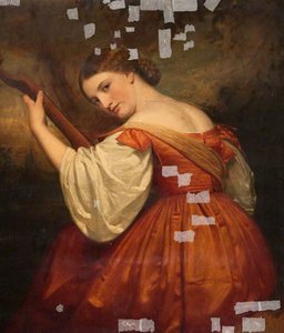 Girl Playing The Guitar — John Graham Gilbert