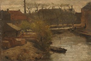 The Noord-West-Buitensingel in The Hague, Matthijs Maris, c. 1863