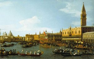 The Bucintoro, Venice — Giovanni Antonio Canaletto, Baroque Landscape