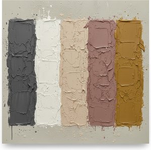 Monolithic Rhythms In Earth And Ochre: A Singular Study Of Textured Silence — David Moreau, Plaster & Texture Art