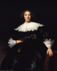 Portrait Of A Seated Woman — Rembrandt Van Rijn, Baroque
